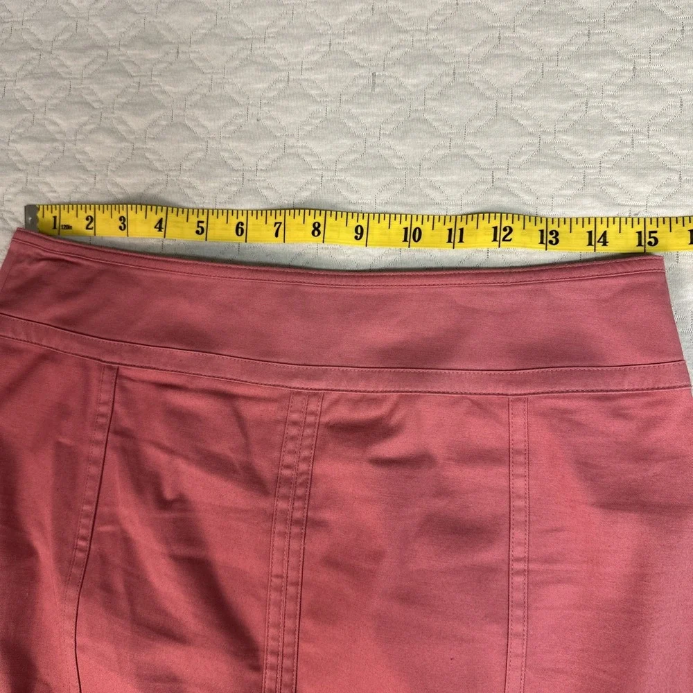 Ann Taylor Women's Pencil Skirt Sz 6 Pink A Line Stretch Cotton